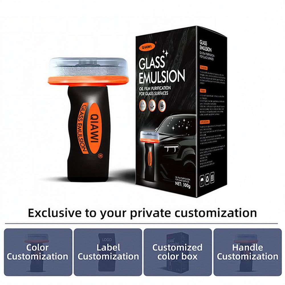 🚘 Car Handle Oil-Film Lotion oil , Glass Decontamination without Traces, Window Oil Film Cleaning Restore Crystal-Clear Visibility in Seconds