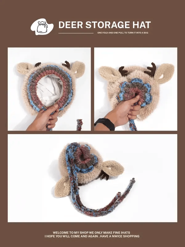 🔥Original design Festive Christmas Antler Hat