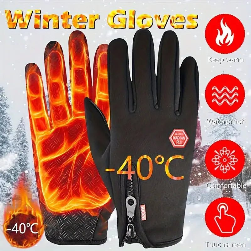 🔥Limited Time Offer-Buy 1 Pair Get 1 Pair FREE!🎁Windproof Winter Gloves Touchscreen Gloves Thermal Warm Gloves for Men and Women